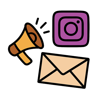 Icon zum Thema Social Media und Werbung